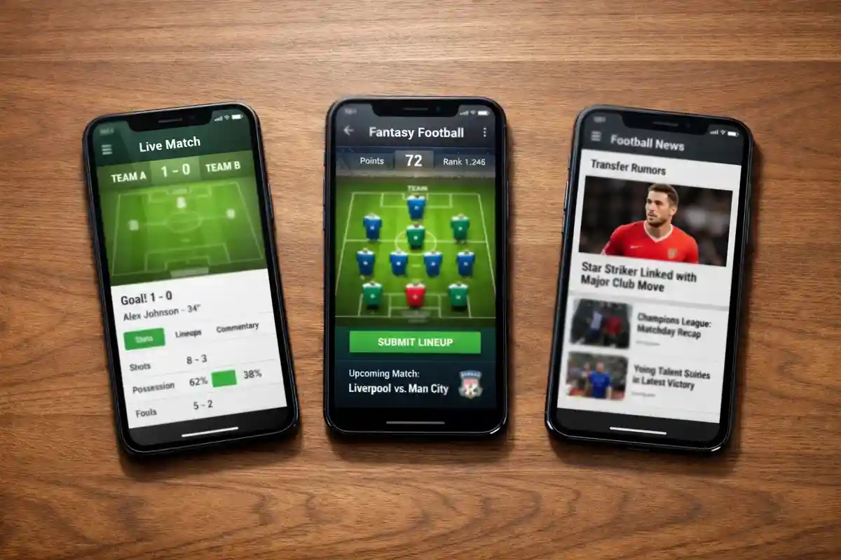 Vari smartphone che mostrano diverse app di scommesse