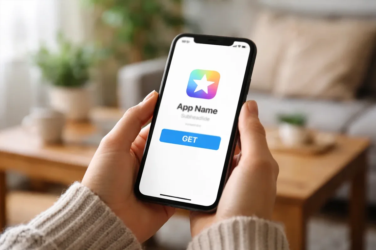 Persona che scarica app su smartphone