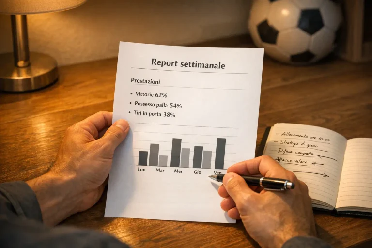 Persona che analizza le percentuali di payout su un documento cartaceo